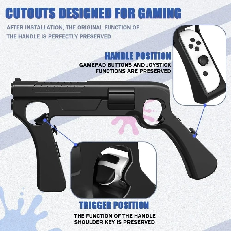 Nintendo Switch Shooting Game Gun Grip Controller For Splatoon And Hunting Games 3