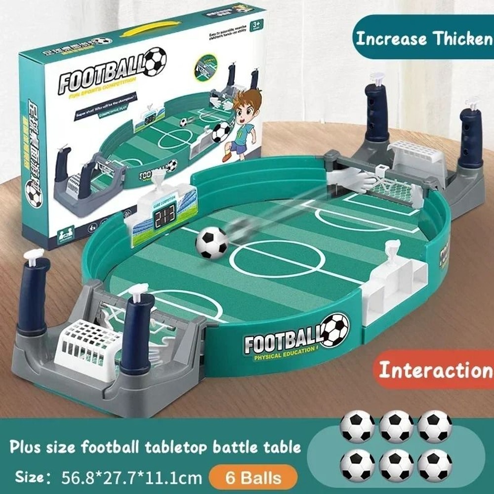 Mini Foosball Tabletop Soccer Game Board For Indoor Play 10