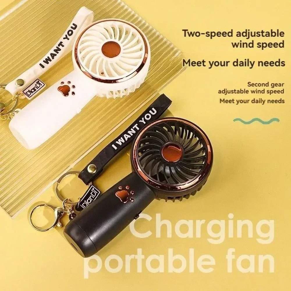 Mini Portable USB Handheld Fan With Rechargeable Battery 1