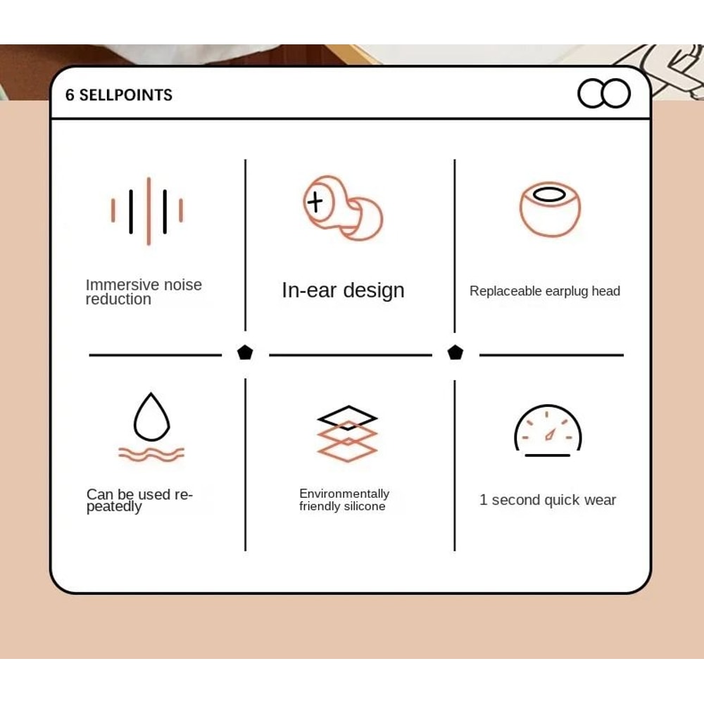 Silicone Ear Plugs For Sleep And Noise Reduction 3