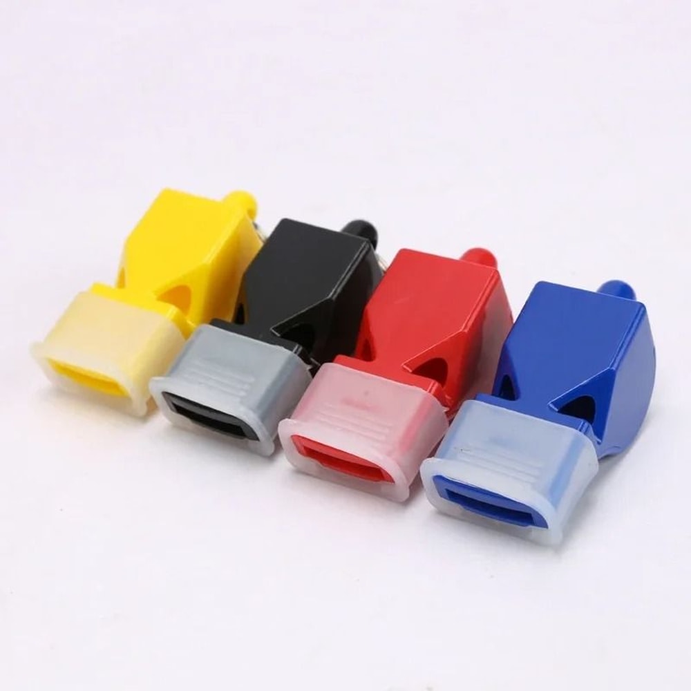 Outdoor Sports Safety Plastic Whistle With Lanyard 1