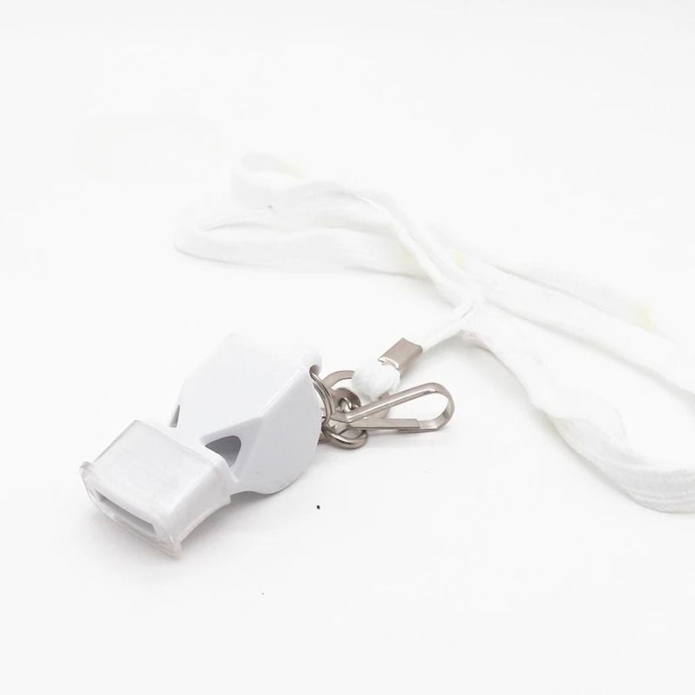 Outdoor Sports Safety Plastic Whistle With Lanyard 11