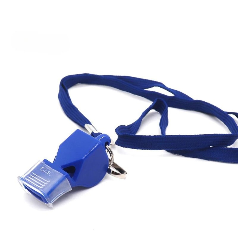 Outdoor Sports Safety Plastic Whistle With Lanyard 7
