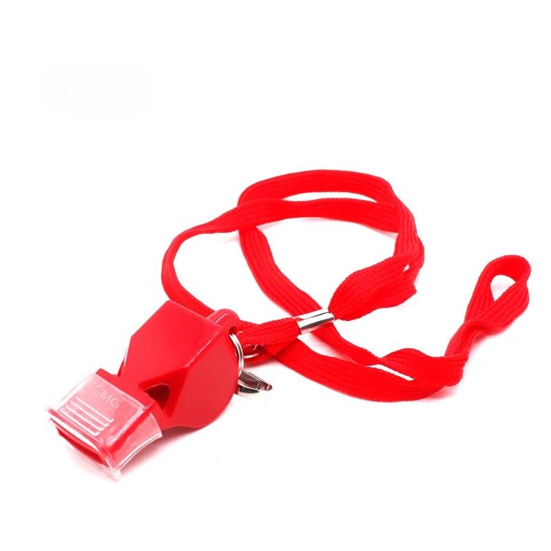 Outdoor Sports Safety Plastic Whistle With Lanyard 8