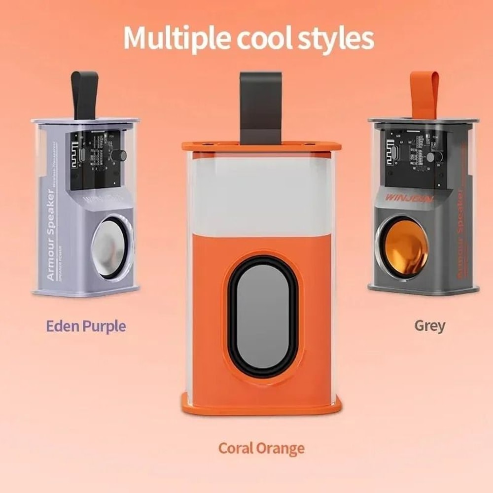 Mini Portable Bluetooth 53 Speaker With RGB Lights And USBC Charging 2