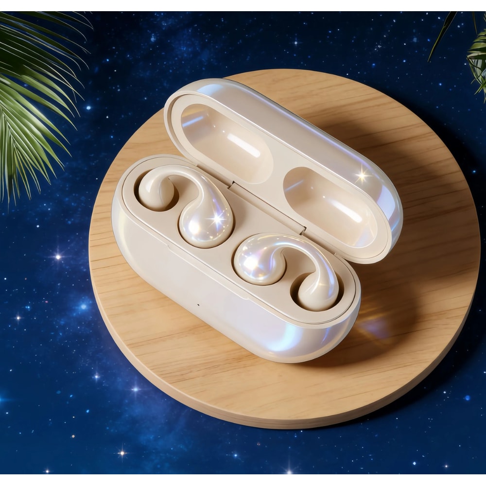 Wireless Bluetooth Earclip Earphones With Charging Case For Outdoor Sports 0