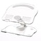 Transparent Rotating Acrylic Tablet Stand And Foldable Adjustable MultiAngle Desktop Holder 6