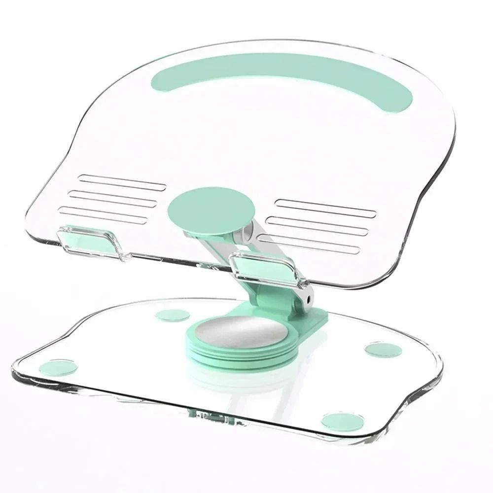Transparent Rotating Acrylic Tablet Stand And Foldable Adjustable MultiAngle Desktop Holder 8