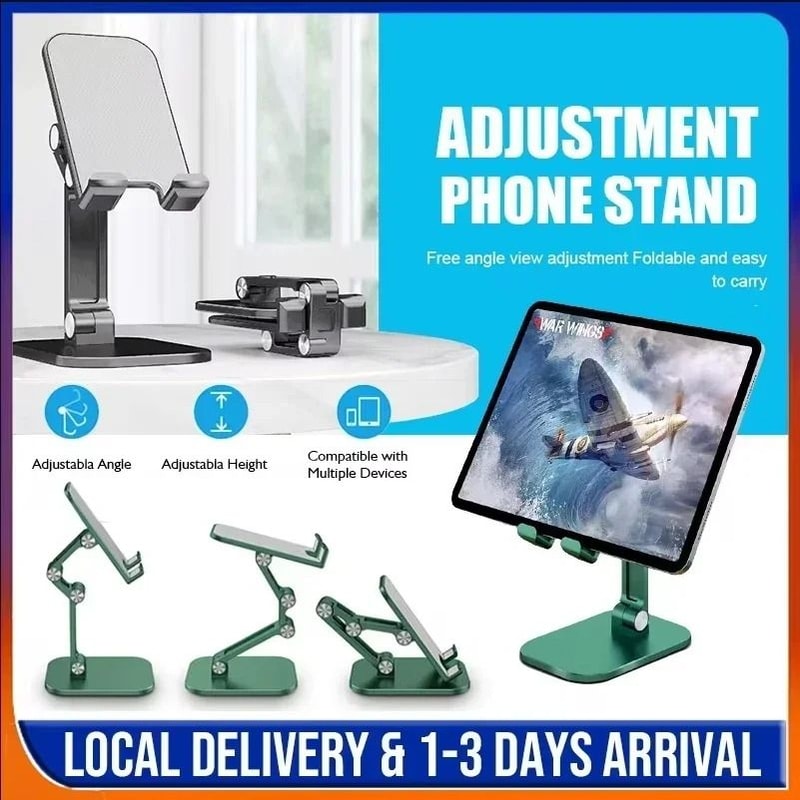 Foldable Desktop Phone Stand With Adjustable Height And MultiAngle Universal Support 1