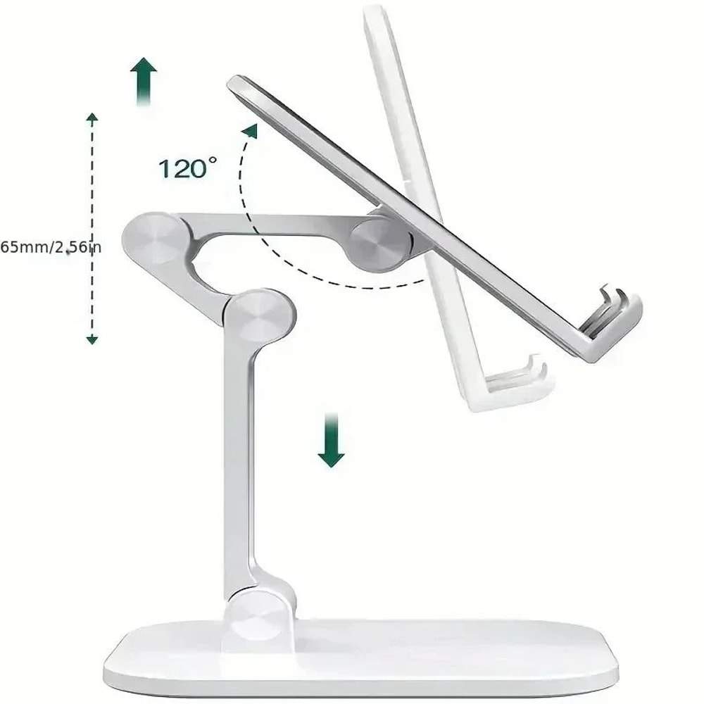 Foldable Desktop Phone Stand With Adjustable Height And MultiAngle Universal Support 3