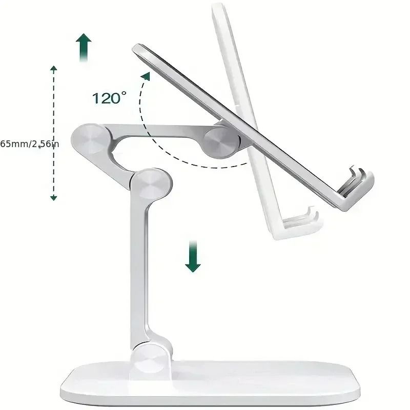Foldable Desktop Phone Stand With Adjustable Height And MultiAngle Universal Support 3
