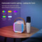 Portable Bluetooth Karaoke Machine With Wireless Microphone And RGB Lights For Home And Travel 5