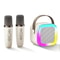 Portable Bluetooth Karaoke Machine With Wireless Microphone And RGB Lights For Home And Travel 7