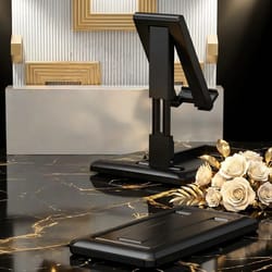 multifunction adjustable foldable desktop phone and tablet holder stand for 4-9.7 inch devices