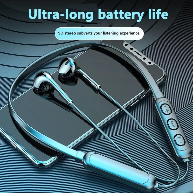Universal Wireless NeckHanging Bluetooth 53 Stereo Headset With HD Mic And Rainproof Design 1