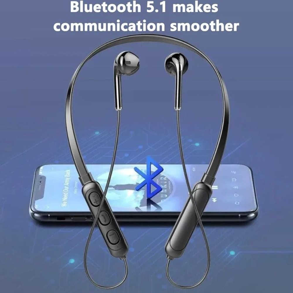 Universal Wireless NeckHanging Bluetooth 53 Stereo Headset With HD Mic And Rainproof Design 5