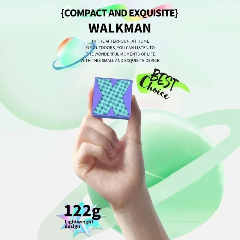 Mini Bluetooth Wireless Speaker With Crackle LED Light And Portable Subwoofer Sound Column 3