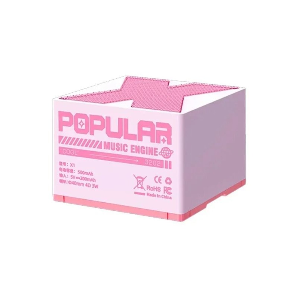 Mini Bluetooth Wireless Speaker With Crackle LED Light And Portable Subwoofer Sound Column 7