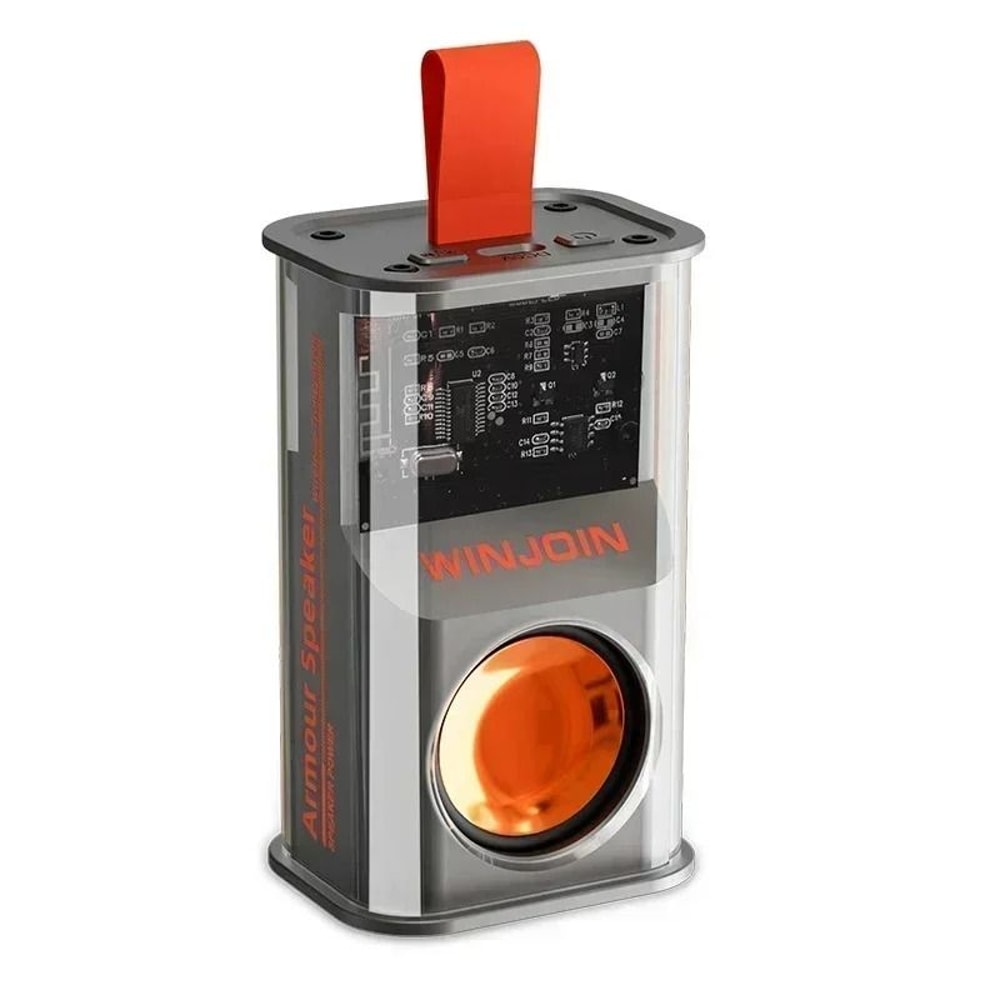 Transparent Mecha Bluetooth Speaker With RGB Rhythm Light And Wireless TWS Stereo Subwoofer 8