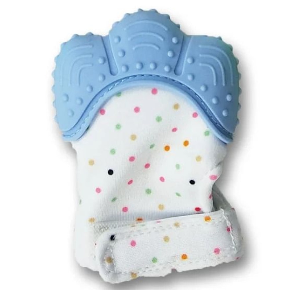FoodGrade Silicone Baby Teether Mitten AntiScratch Teething Glove For Pain Relief 11