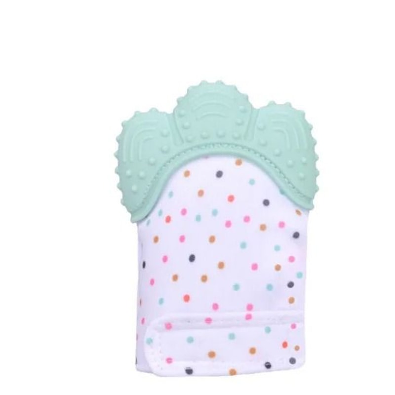 FoodGrade Silicone Baby Teether Mitten AntiScratch Teething Glove For Pain Relief 6