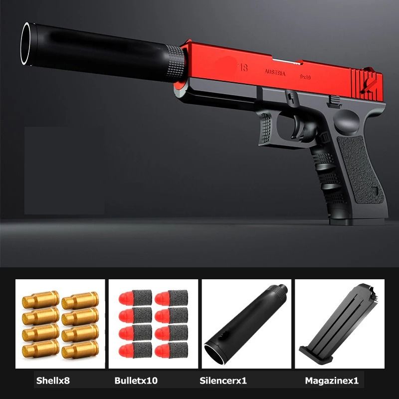 Desert Eagle Shell Ejection Toy Pistol With Soft Foam Bullets For Outdoor CS Shooting Games 10