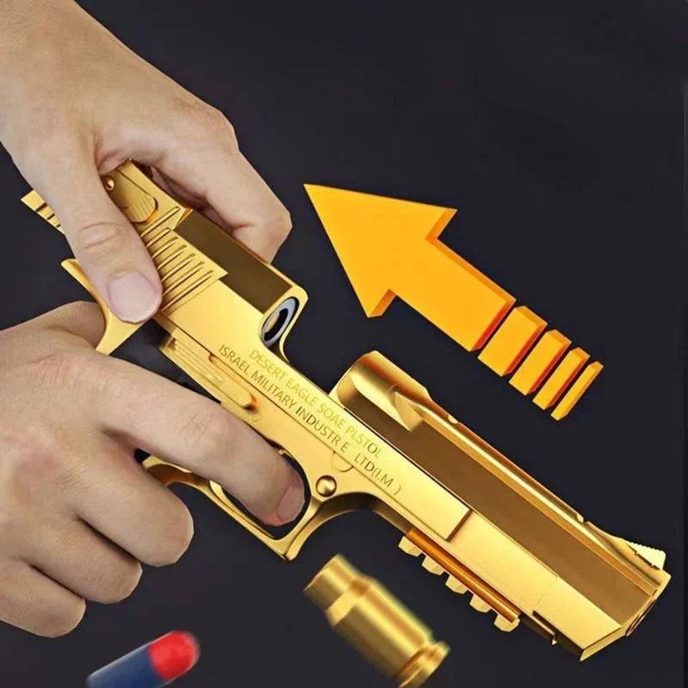 Desert Eagle Shell Ejection Toy Pistol With Soft Foam Bullets For Outdoor CS Shooting Games 2