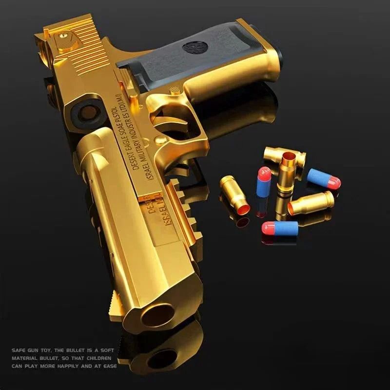 Desert Eagle Shell Ejection Toy Pistol With Soft Foam Bullets For Outdoor CS Shooting Games 4