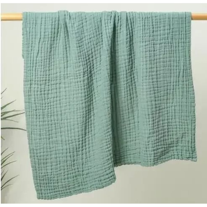 Pure Cotton 6 Layer Bubble Baby Bath Towel 105x105cm Kids Swaddle Wrap And Muslin Bedding 12