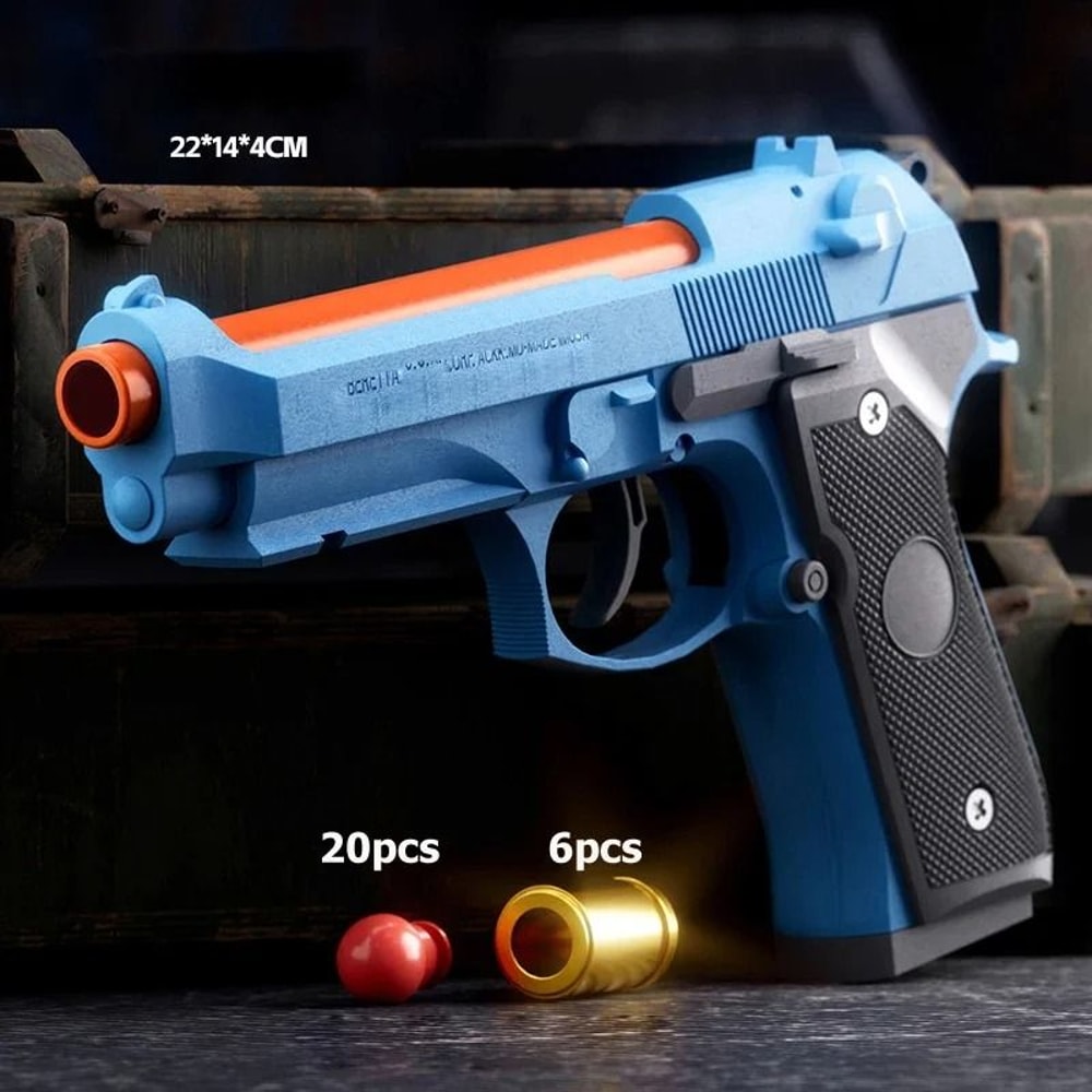 Strike Industries G17 Pistol Shell Throwing Continuous Firing Blowback Soft Bullet Gun 6