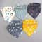 5 Pcs Lot Cartoon Triangle Cotton Bib Baby Bandana Bibs Scarf Burp Cloths For Boys And Girls 11