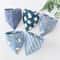 5 Pcs Lot Cartoon Triangle Cotton Bib Baby Bandana Bibs Scarf Burp Cloths For Boys And Girls 3