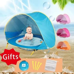baby beach tent waterproof uv protecting sun shelter with pool for outdoor camping