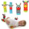 Newborn Infant Kids Animal Sock And Wrist Strap Rattle Foot Finder Toy Set 036 Months 0