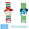 Newborn Infant Kids Animal Sock And Wrist Strap Rattle Foot Finder Toy Set 036 Months 10