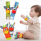 Newborn Infant Kids Animal Sock And Wrist Strap Rattle Foot Finder Toy Set 036 Months 1