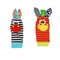 Newborn Infant Kids Animal Sock And Wrist Strap Rattle Foot Finder Toy Set 036 Months 4