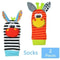 Newborn Infant Kids Animal Sock And Wrist Strap Rattle Foot Finder Toy Set 036 Months 6