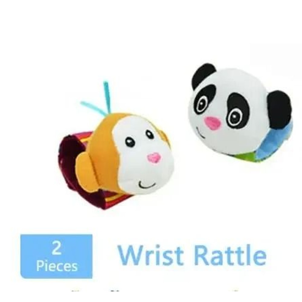 Newborn Infant Kids Animal Sock And Wrist Strap Rattle Foot Finder Toy Set 036 Months 8