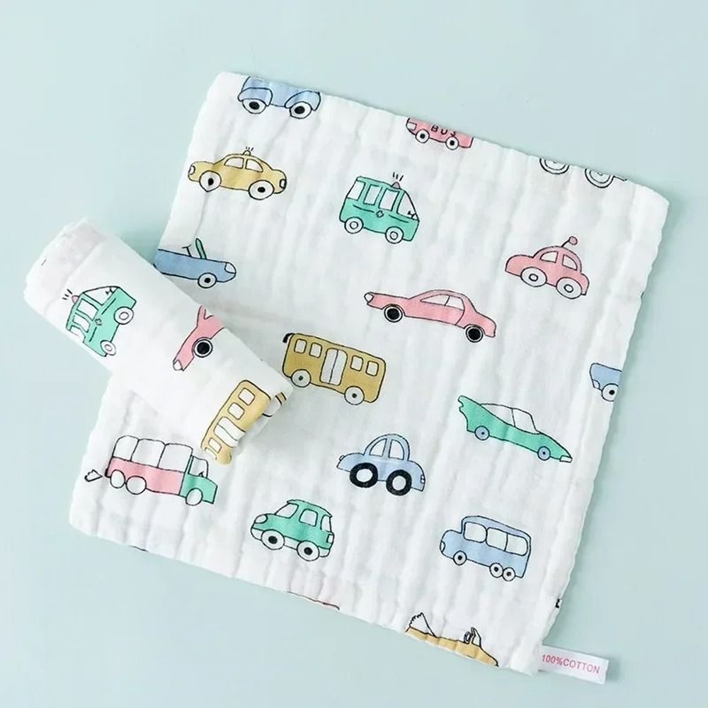 Baby Face Towel 6 Layers Cotton Soft Handkerchief For Bathing Feeding And Muslin Wipe 4