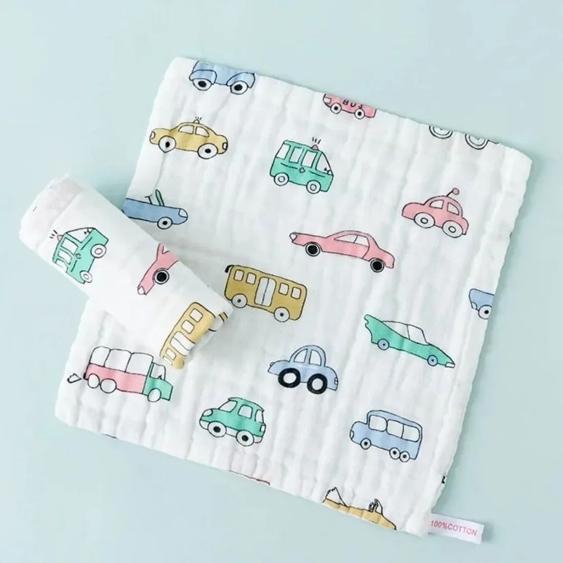30x30cm Baby 6 Layers Cotton Towel Soft Handkerchief For Bathing Feeding And Muslin Wipe 3