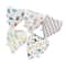 5 Pcs Cartoon Triangle Cotton Bib Baby Bandana Bibs Scarf Burp Cloths For Boys And Girls 12