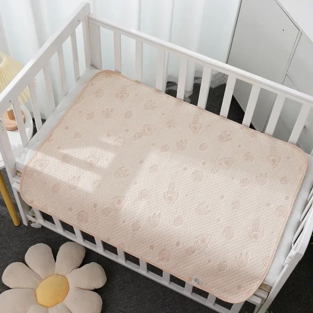 Diaper Changing Pad Waterproof Washable Reusable Cotton Nappy Mat For Newborn And Infant 11