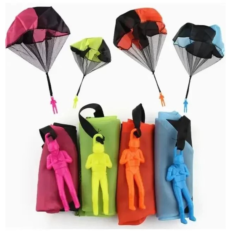 Outdoor Childrens Paratrooper Toy Educational Flying Sport Hand Throwing Mini Soldier Parachute 6