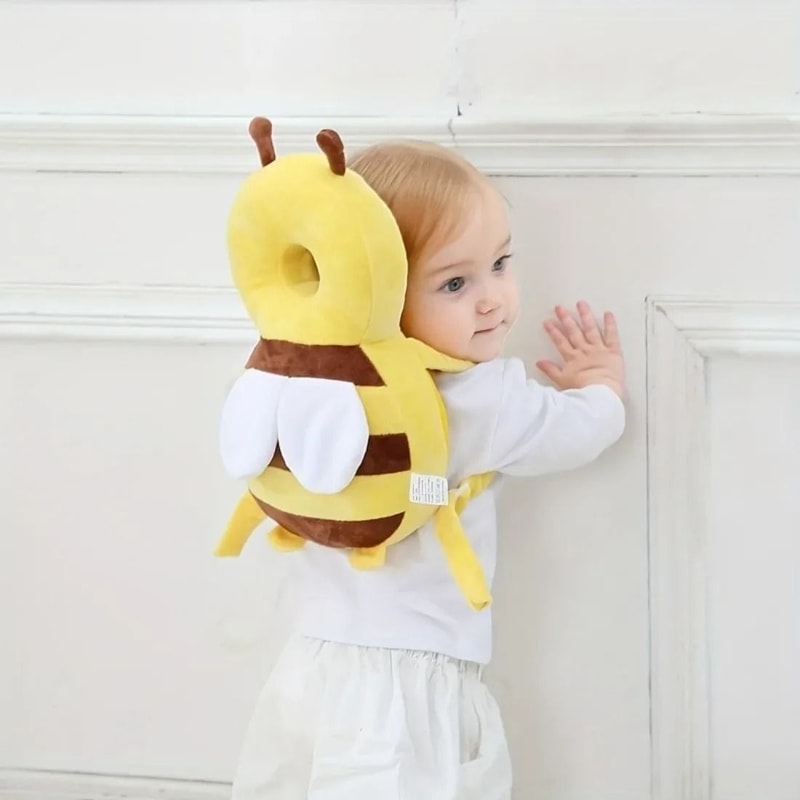 Breathable AntiFall Little Bee Baby Head Protection Pillow For Toddler Safety And Comfort 0