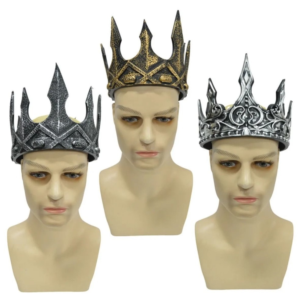 Halloween Baroque Metal Crown Royal Ball Party Tiara For Children Cosplay Cosplay Item 0