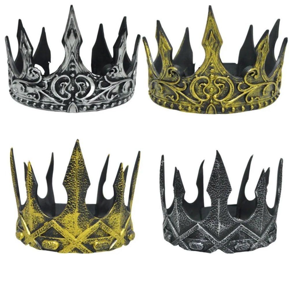 Halloween Baroque Metal Crown Royal Ball Party Tiara For Children Cosplay Cosplay Item 1