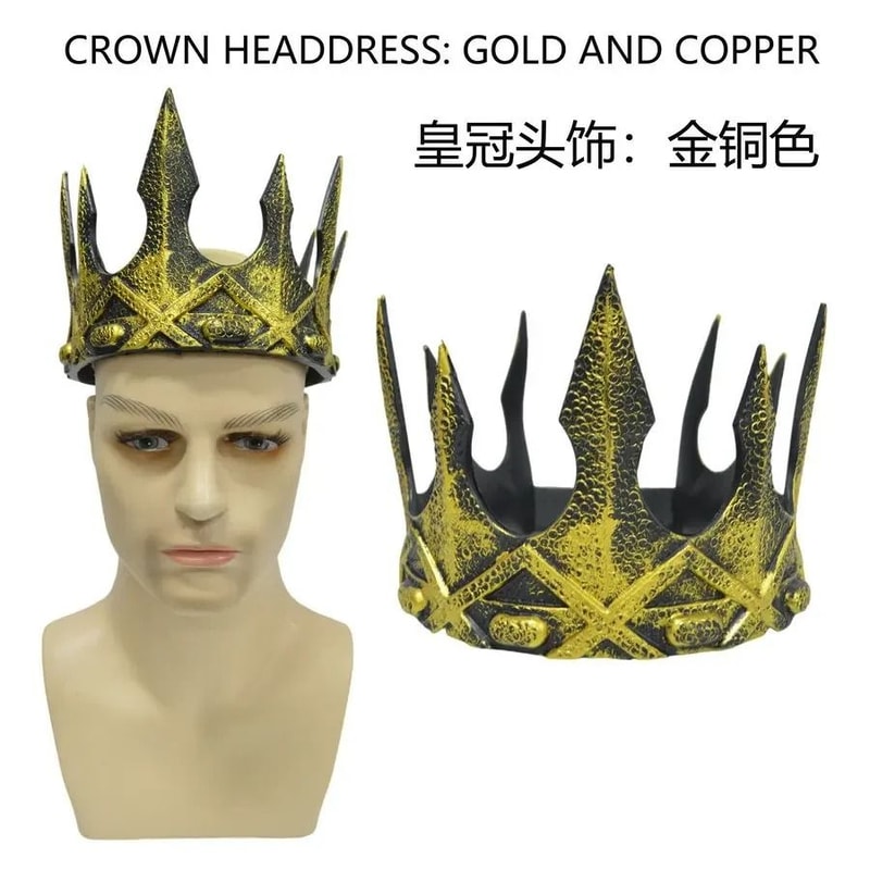 Halloween Baroque Metal Crown Royal Ball Party Tiara For Children Cosplay Cosplay Item 6