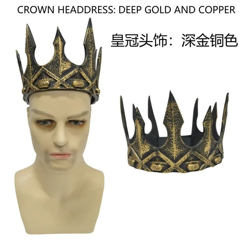 Halloween Baroque Metal Crown Royal Ball Party Tiara For Children Cosplay Cosplay Item 7