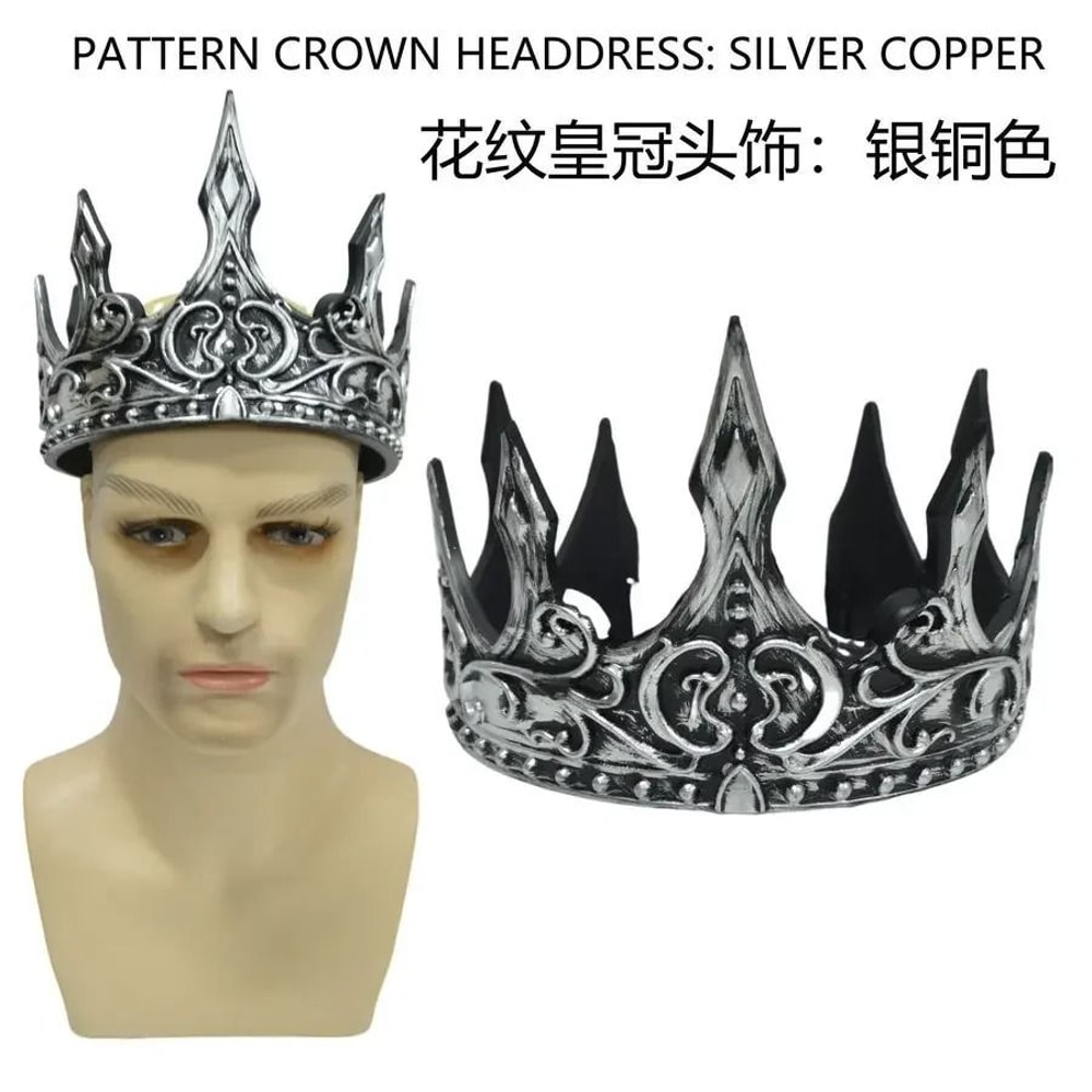 Halloween Baroque Metal Crown Royal Ball Party Tiara For Children Cosplay Cosplay Item 8